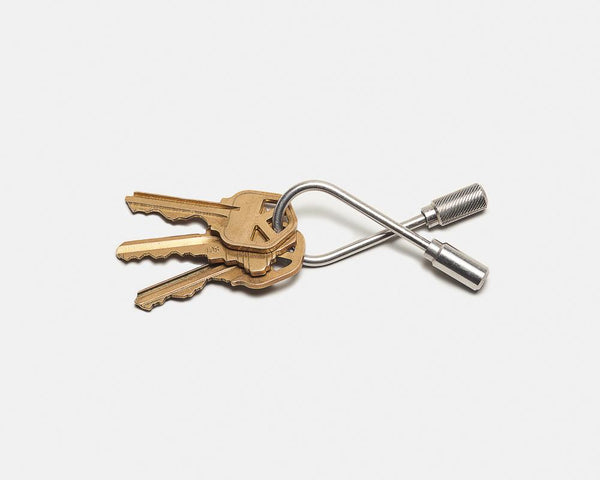 Closed Helix Keyring - Stainless Steel