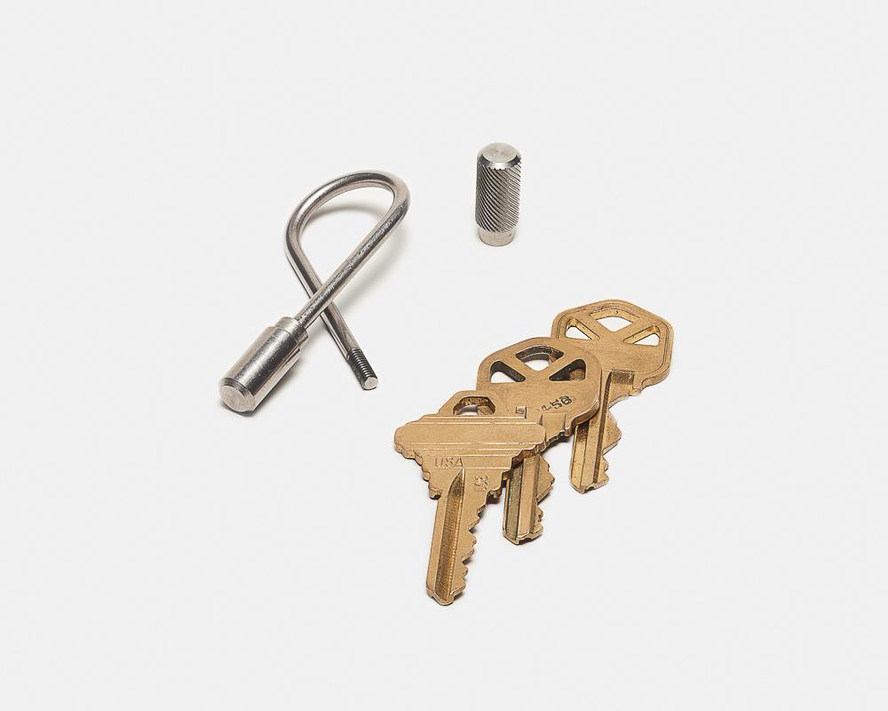 Closed Helix Keyring - Stainless Steel – All The Feels