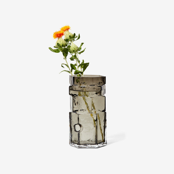 Hex Vase - Gray