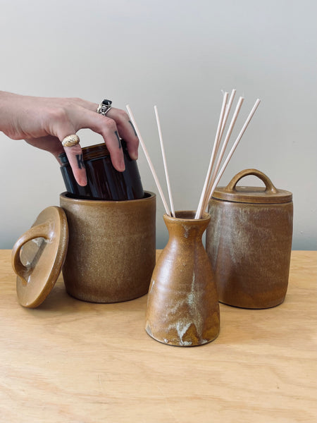 Large Ceramic Jar - Ochre