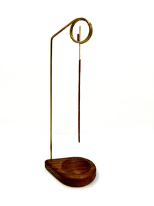 Teardrop Incense Holder - Walnut