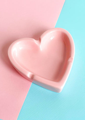 Heart Ashtray - Pink