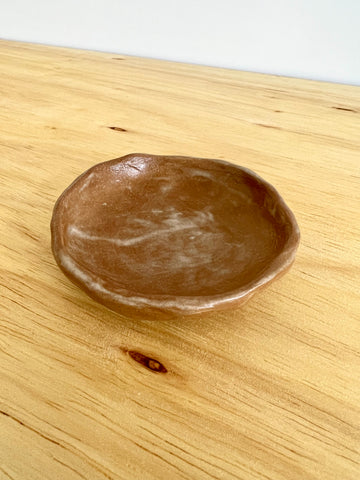 Brown Stoneware Dish