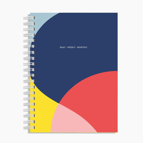 Daily Weekly Monthly Planner Large in Swell