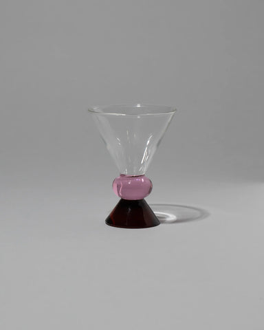Totem Glass - Pink/Amber
