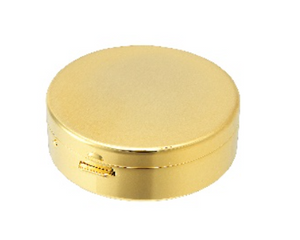 Round Pill Box in Gold