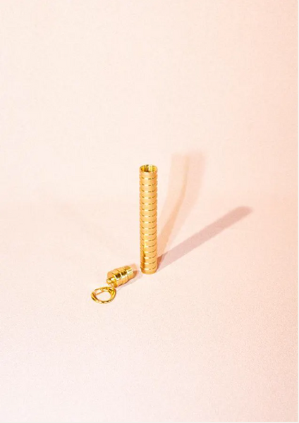 Carry Case/Holder Keychain - Gold
