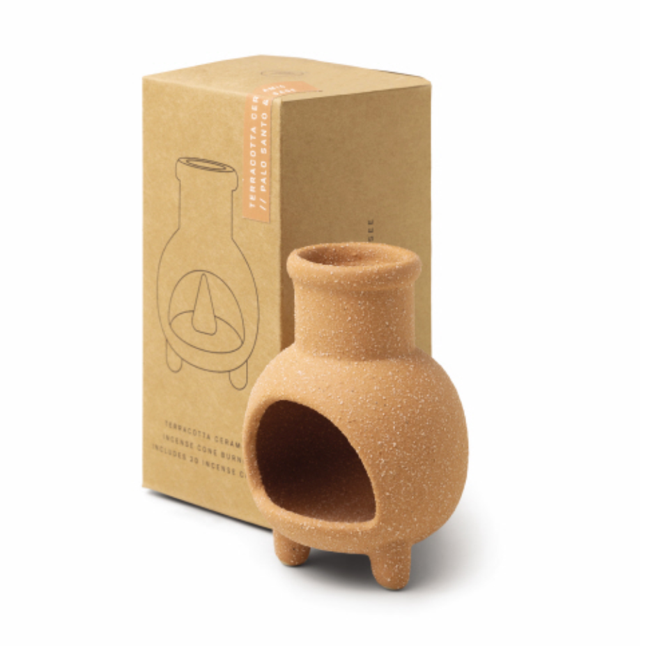 Ceramic Incense Cone Burner - Terracotta