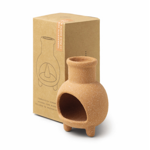 Ceramic Incense Cone Burner - Terracotta