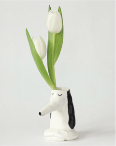 Dog Head Vase