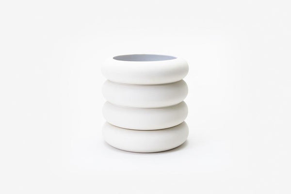 Stacking Planter in White - Tall