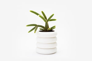 Stacking Planter in White - Tall
