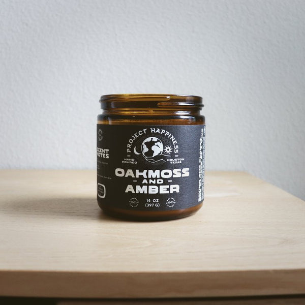 Oakmoss + Amber - 8 oz Candle