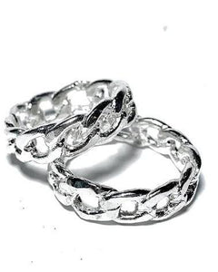 Infinity Chain Ring - Sterling Silver