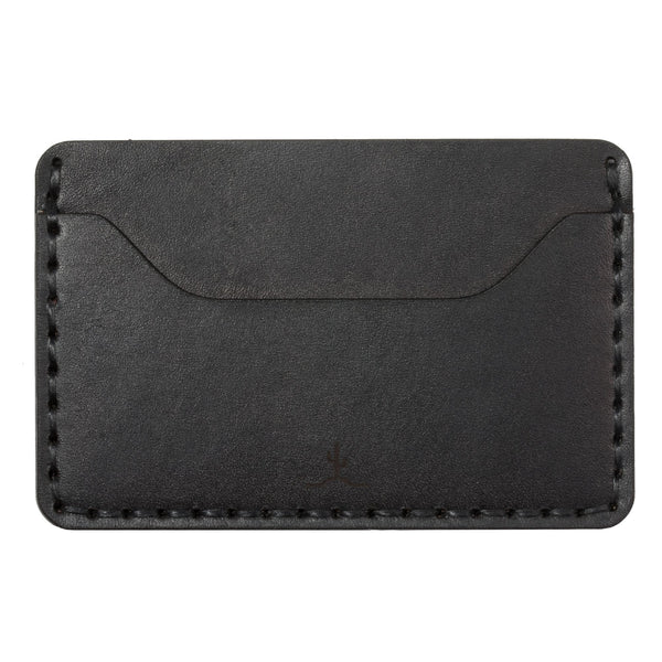 Slim Wallet - Black Leather