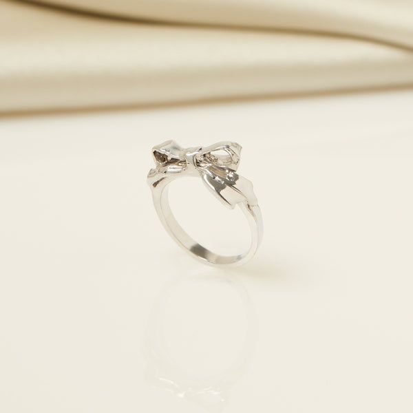 Petite Bow Ring - Sterling Silver