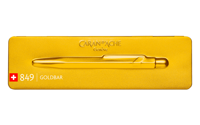 849 Goldbar Ballpoint Pen, with Holder – All The Feels