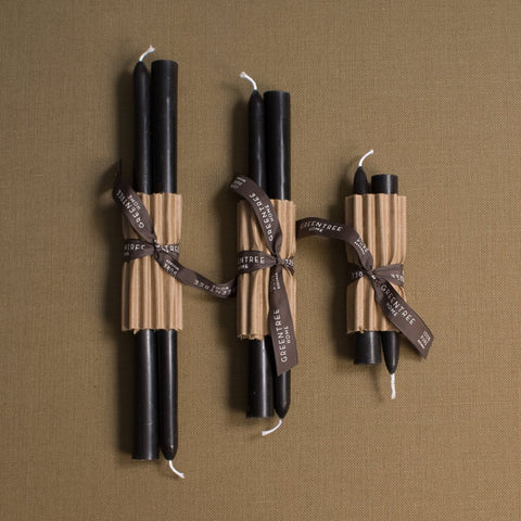 10" Everyday Taper Candles - Black