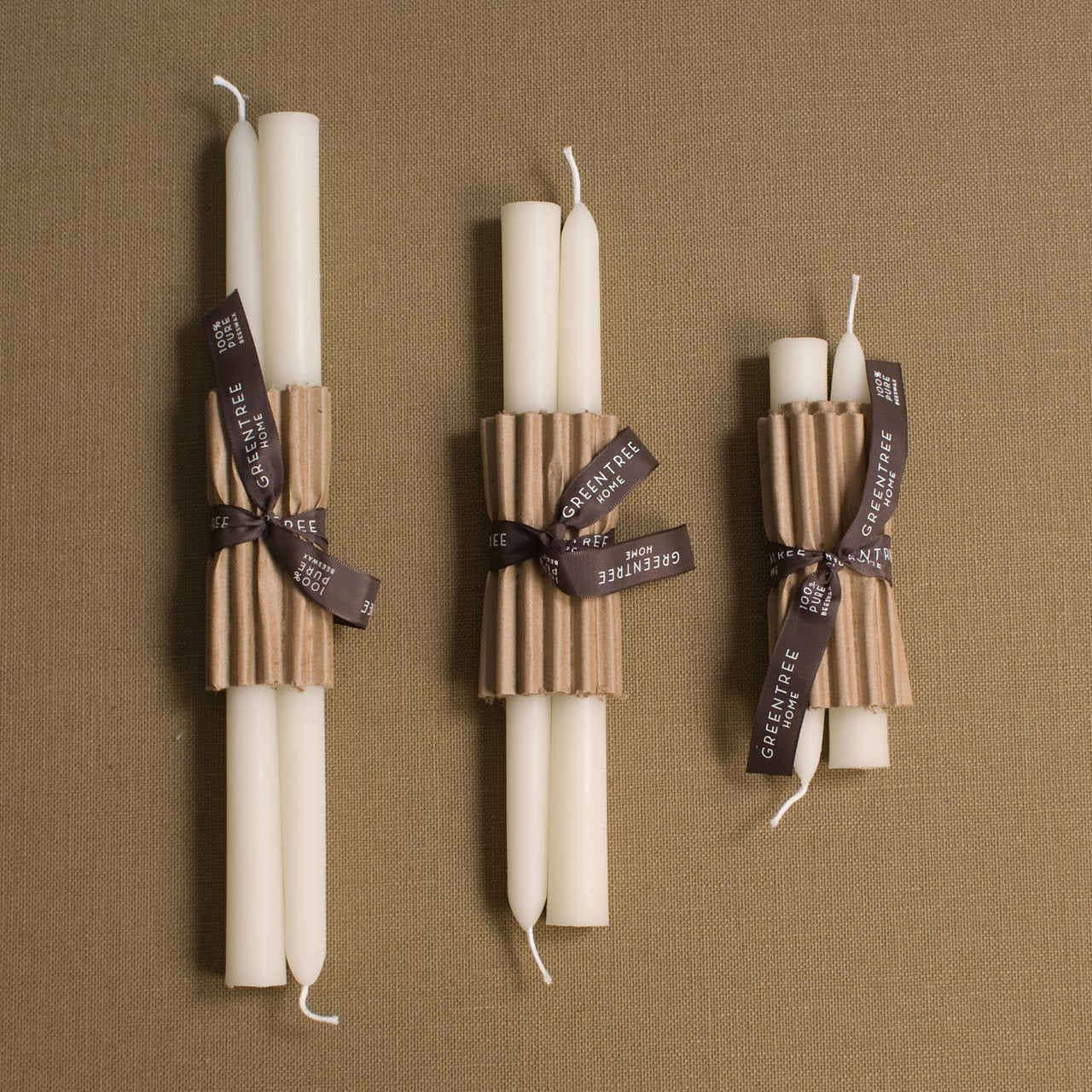 6" Everyday Taper Candles - Cream