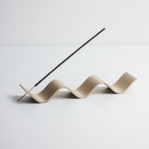 Wavy Incense Holder - Sand