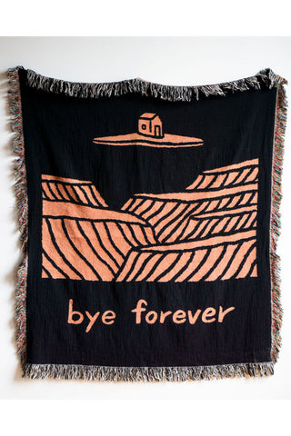Bye Forever Woven Blanket