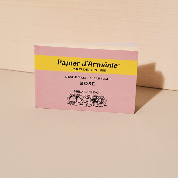 Papier d'Armenie Paper Incense - Rose