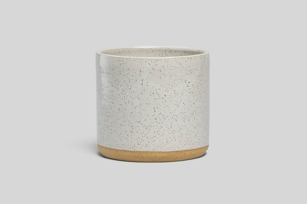 7" Planter - White Speckle